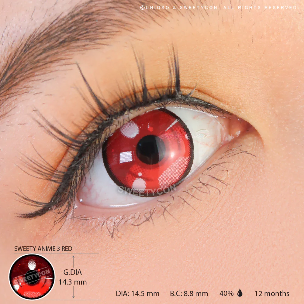 Sweety Anime 3 Red (1 lens/pack) - Image 3