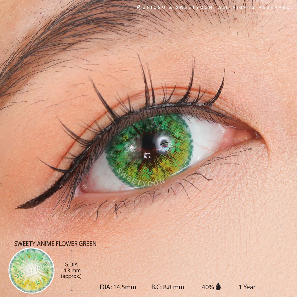 Sweety Anime Flower Green (1 lens/pack) - Image 3