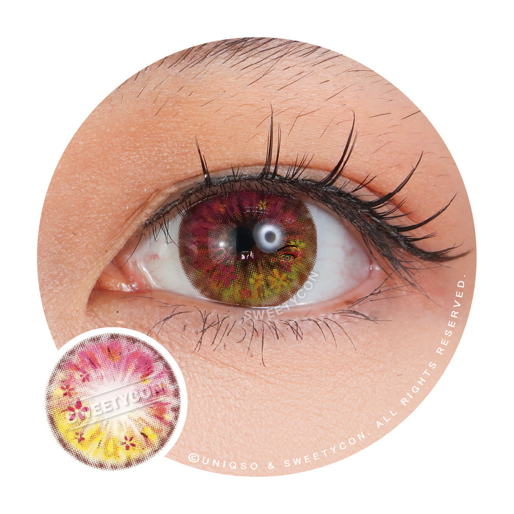 Sweety Anime Flower Pink (1 lens/pack)