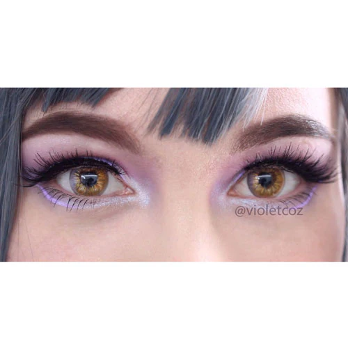 Sweety Anime Shining Heart Violet Brown (1 lens/pack) - Image 2