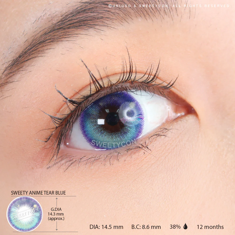 Sweety Anime Tear Blue (1 lens/pack) - Image 5