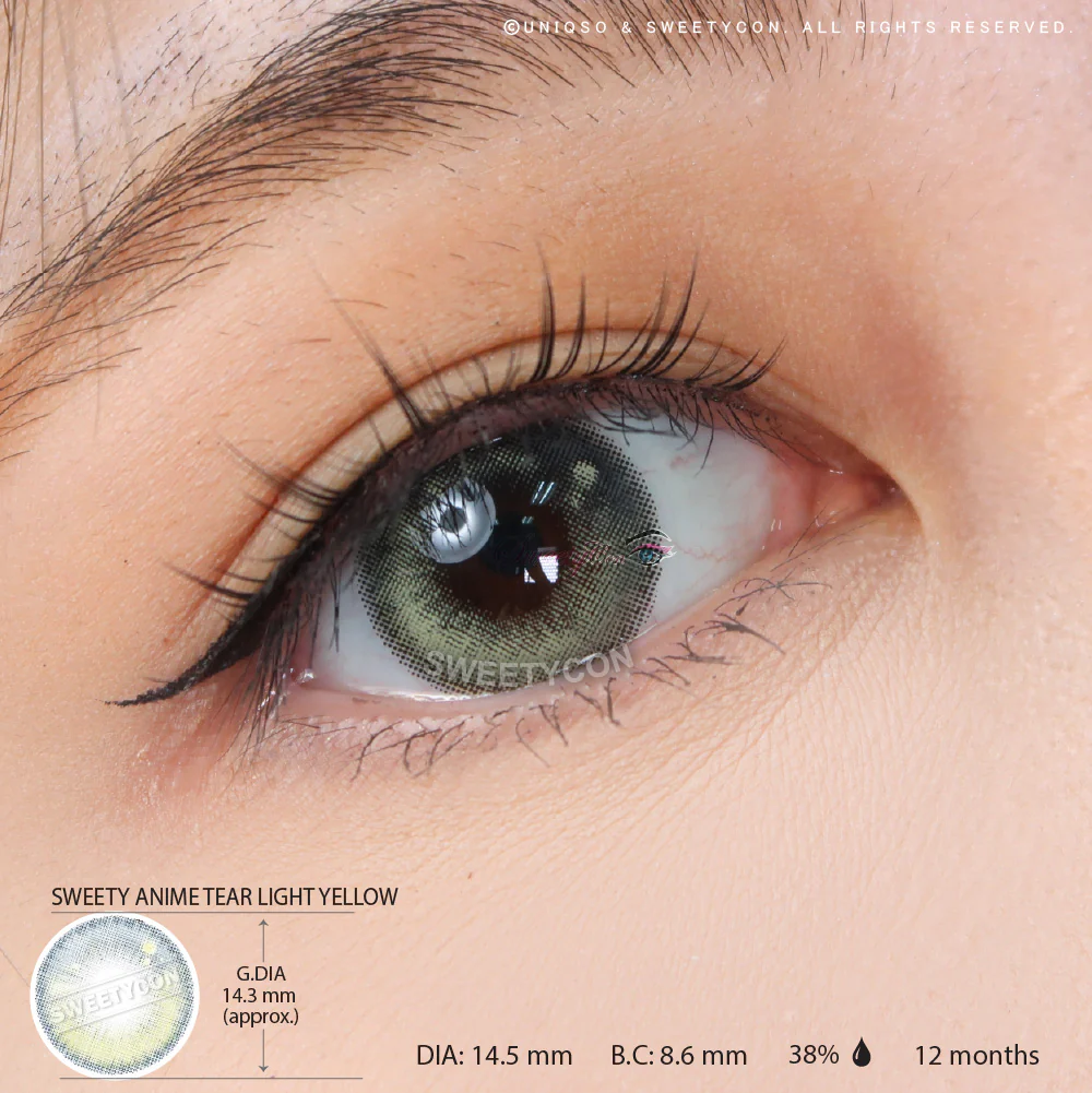 Sweety Anime Tear Light Yellow (1 lens/pack) - Image 5