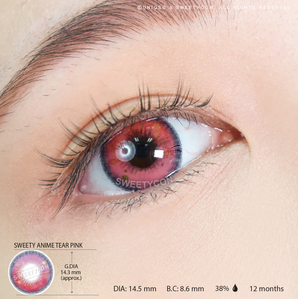 Sweety Anime Tear Pink (1 lens/pack) - Image 5