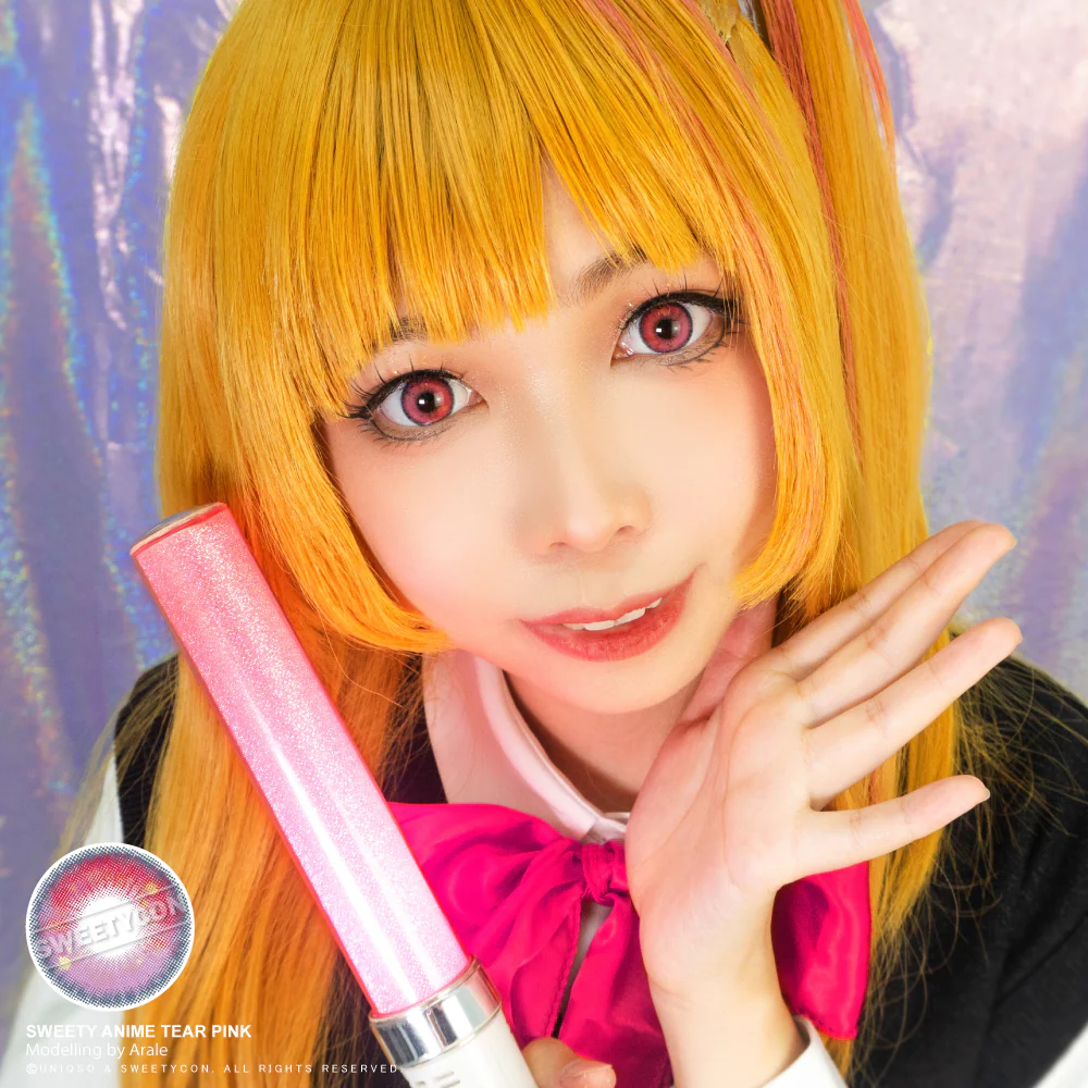Sweety Anime Tear Pink (1 lens/pack) - Image 9