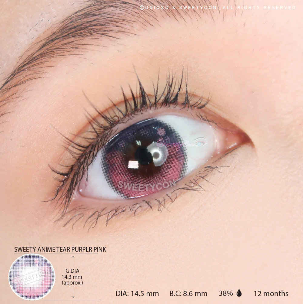 Sweety Anime Tear Purple Pink (1 lens/pack) - Image 4