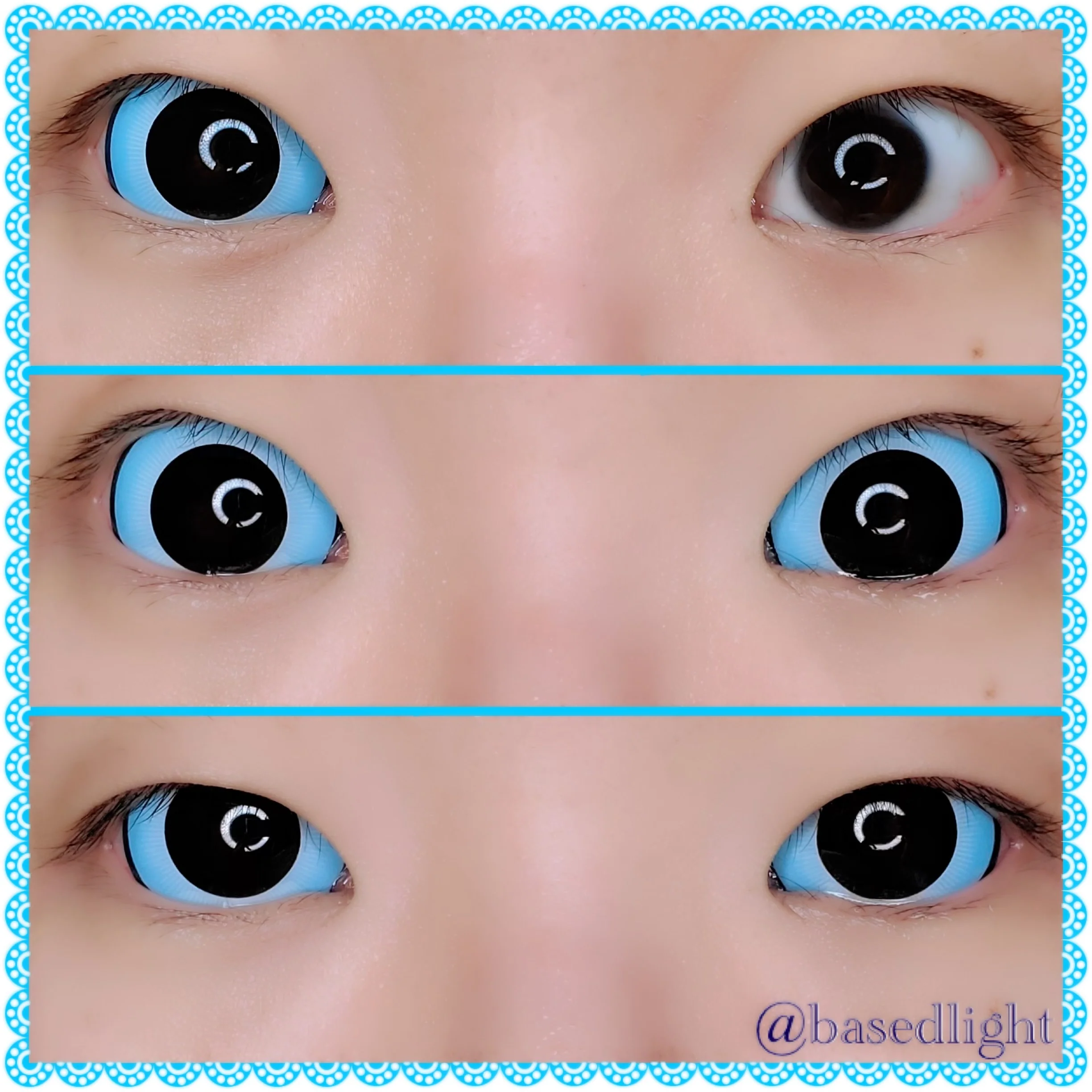 Sweety Blue Doll Sclera Contacts (1 lens/pack) - Image 2