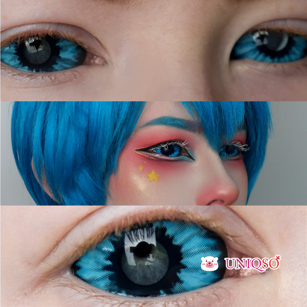 Sweety Blue Sclera Contacts - Blue Elf (1 lens/pack) - Image 2