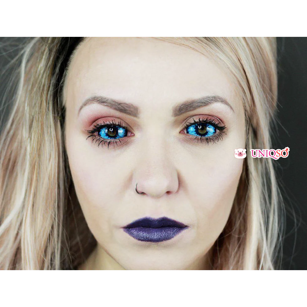 Sweety Blue Sclera Contacts - Blue Elf (1 lens/pack) - Image 3