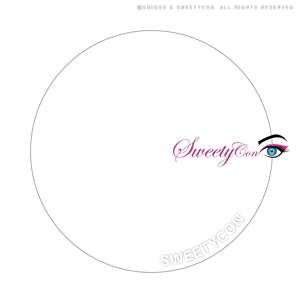 Sweety Sclera 22mm UV White Blind (1 lens/pack)