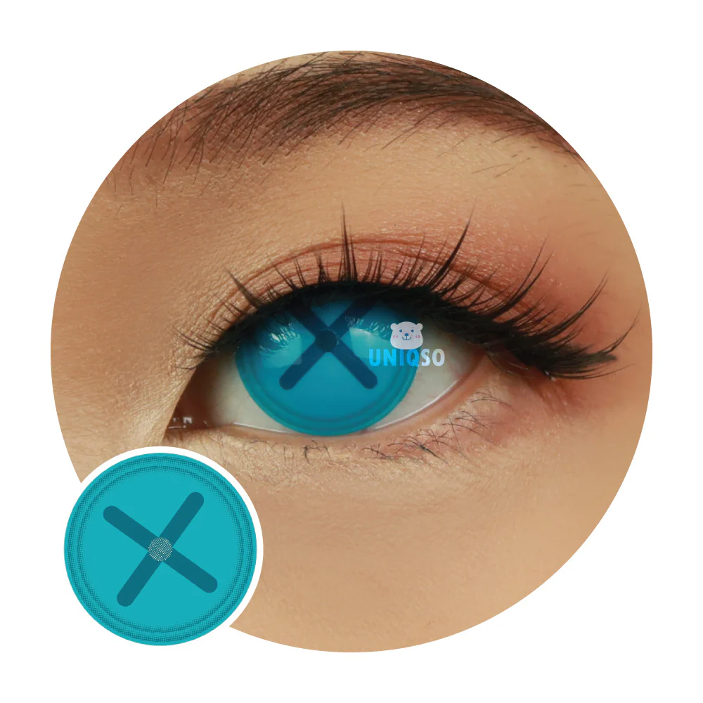 Sweety Crazy Button Eye Blue (1 lens/pack)