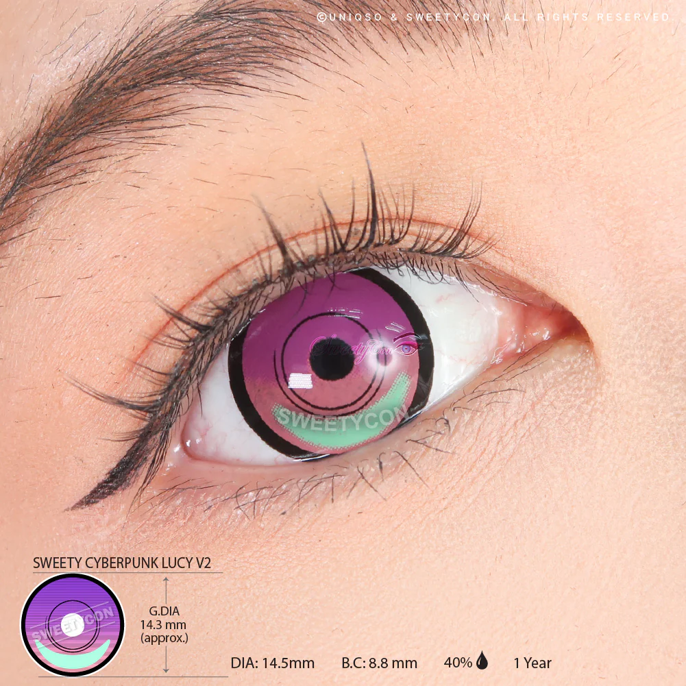 Sweety Crazy Cyber Violet V2 (1 lens/pack) - Image 3