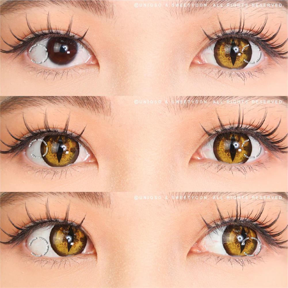 Sweety Crazy Gold Demon Eye / Cat Eye (New) (1 lens/pack) - Image 2
