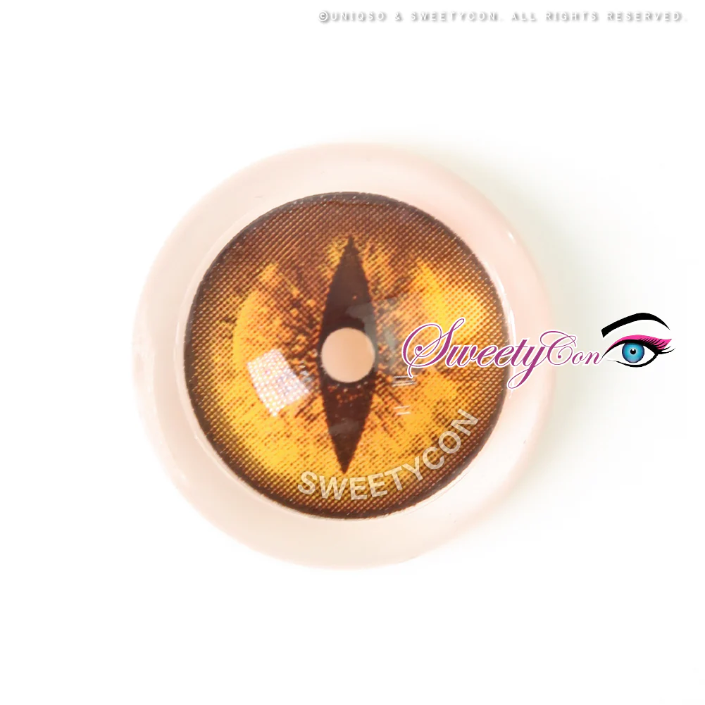 Sweety Crazy Gold Demon Eye / Cat Eye (New) (1 lens/pack) - Image 5