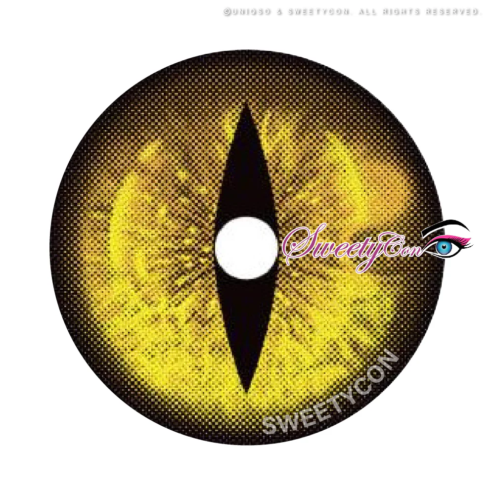 Sweety Crazy Gold Demon Eye / Cat Eye (New) (1 lens/pack) - Image 7