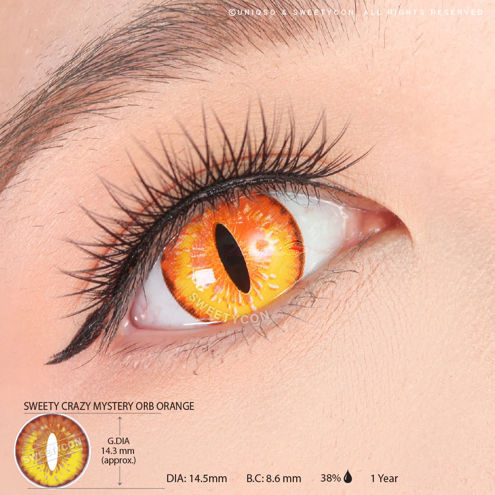 Sweety Crazy Mystery Orb Orange (1 lens/pack) - Image 3