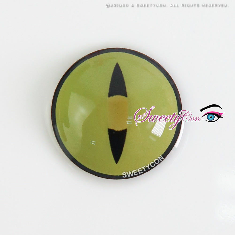 Sweety Crazy Lens Yellow Demon Eye Black Slit (1 lens/pack) - Image 4