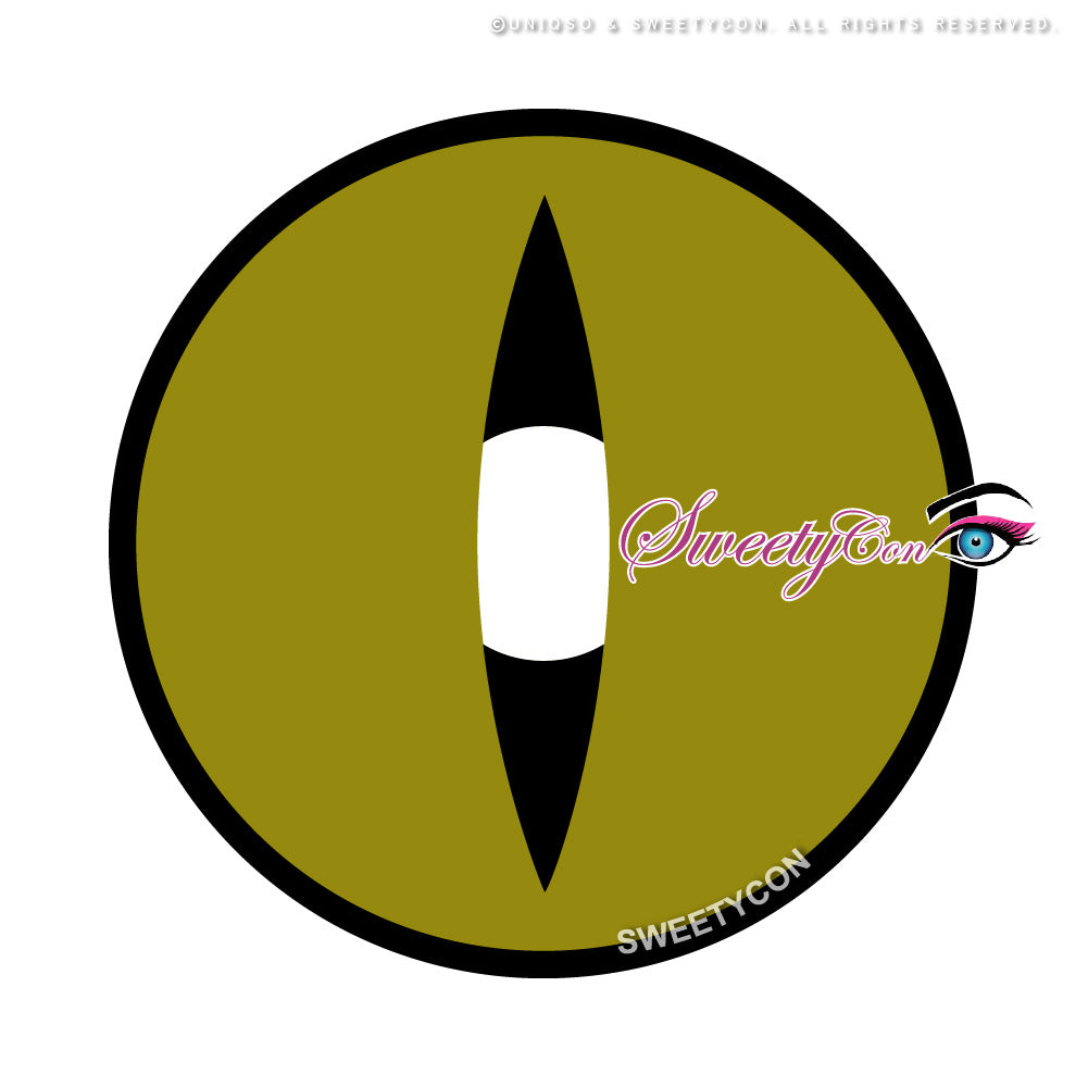 Sweety Crazy Lens Yellow Demon Eye Black Slit (1 lens/pack) - Image 5