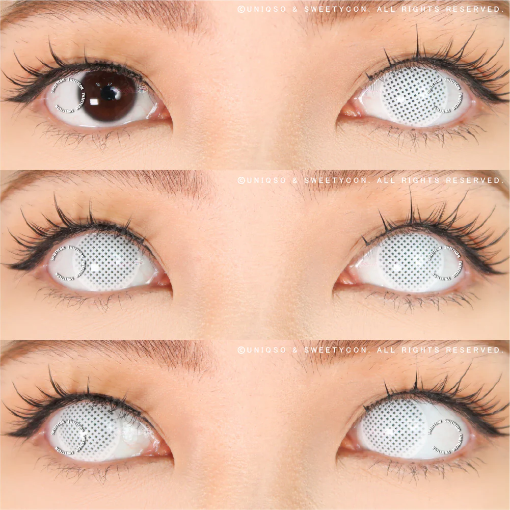 Sweety Crazy White Mesh - 1 Day Disposable (1 lens/pack) - Image 2
