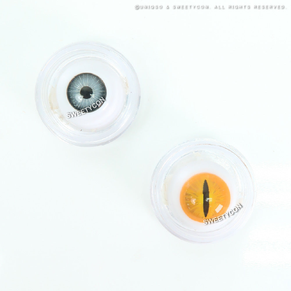 Sweety Crazy Orange Demon Eye / Cat Eye (New) (1 lens/pack) - Image 4