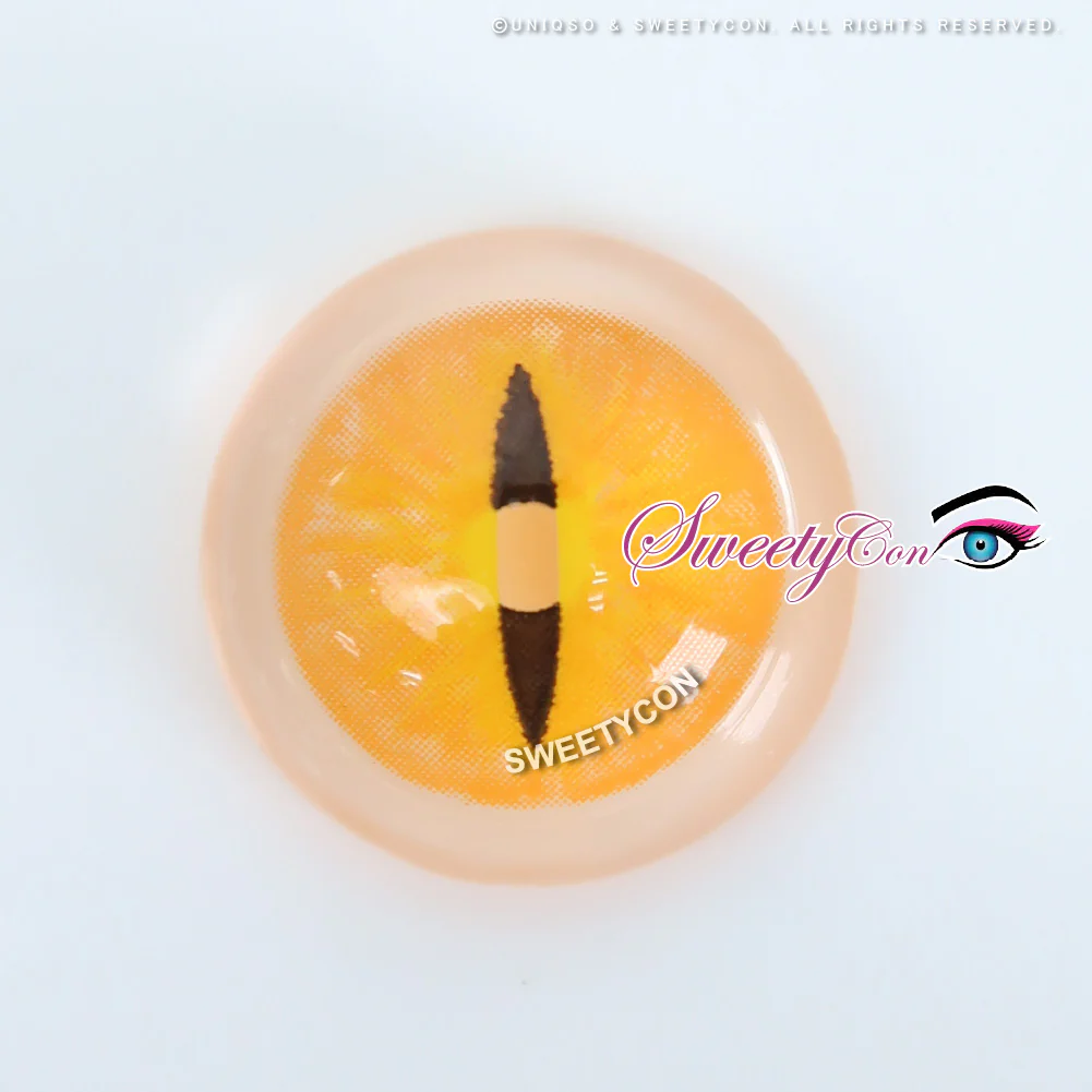 Sweety Crazy Orange Demon Eye / Cat Eye (New) (1 lens/pack) - Image 5