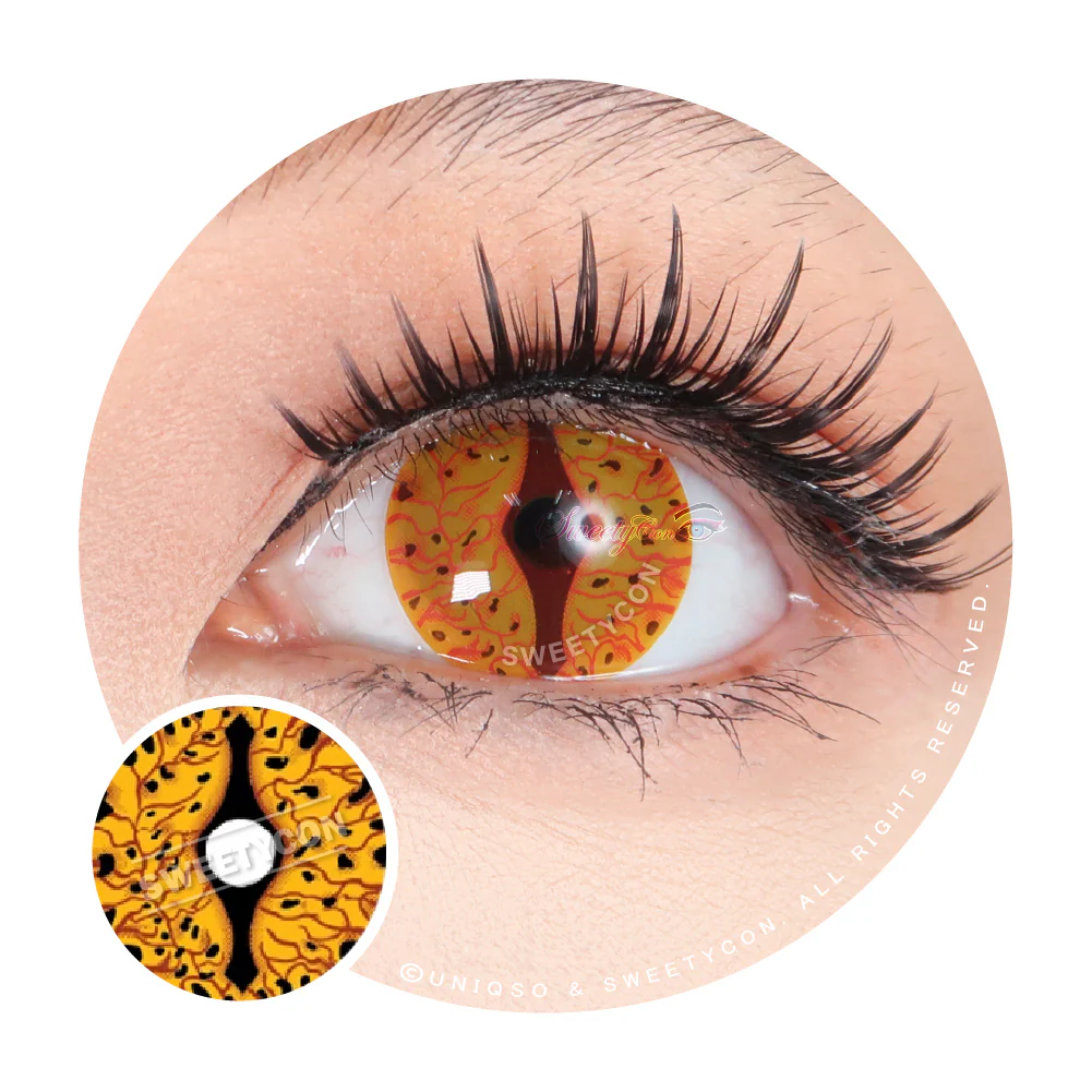 Sweety Crazy Orange Dragon Eyes (1 lens/pack)
