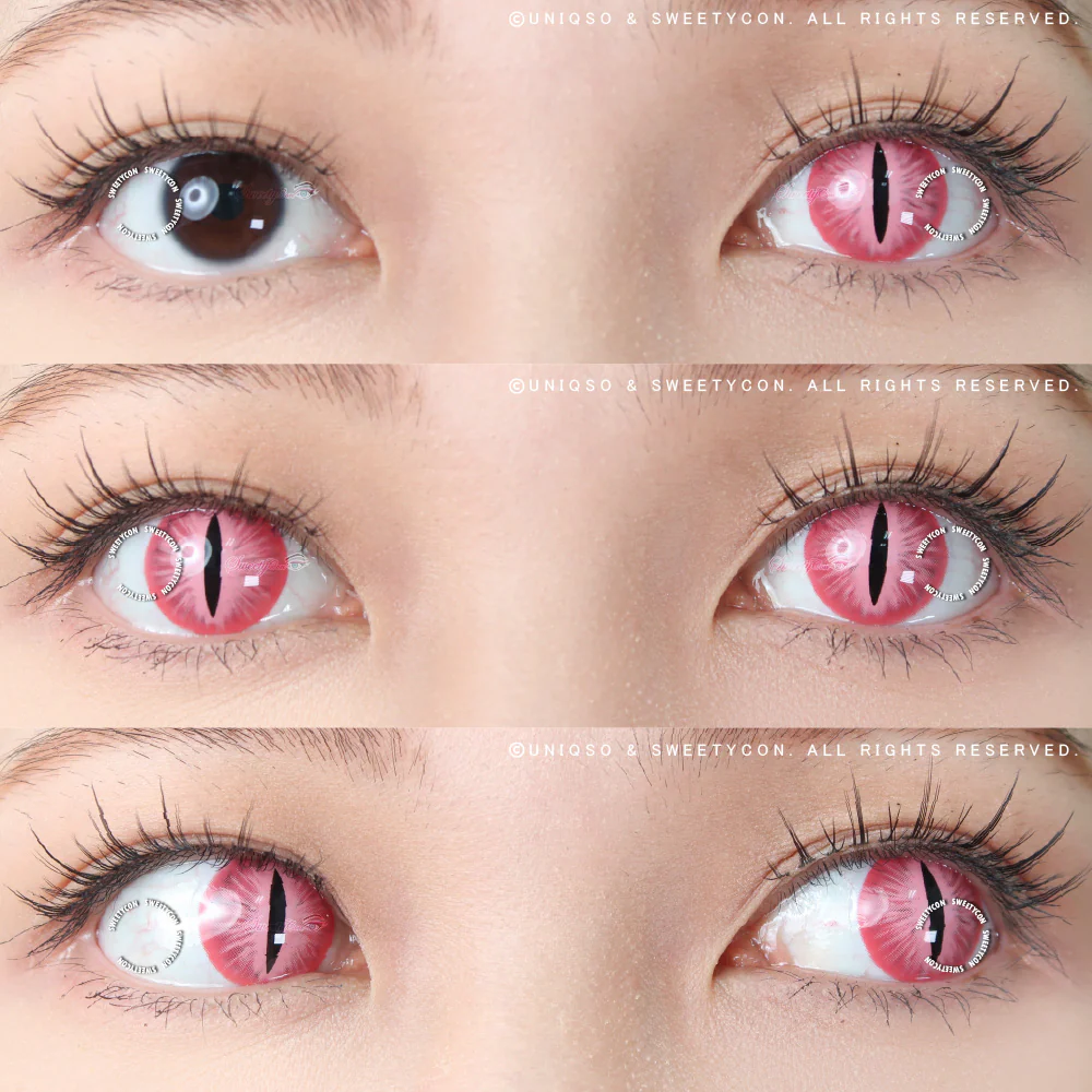 Sweety Crazy Pink Demon Eye / Cat Eye (New) (1 lens/pack) - Image 2