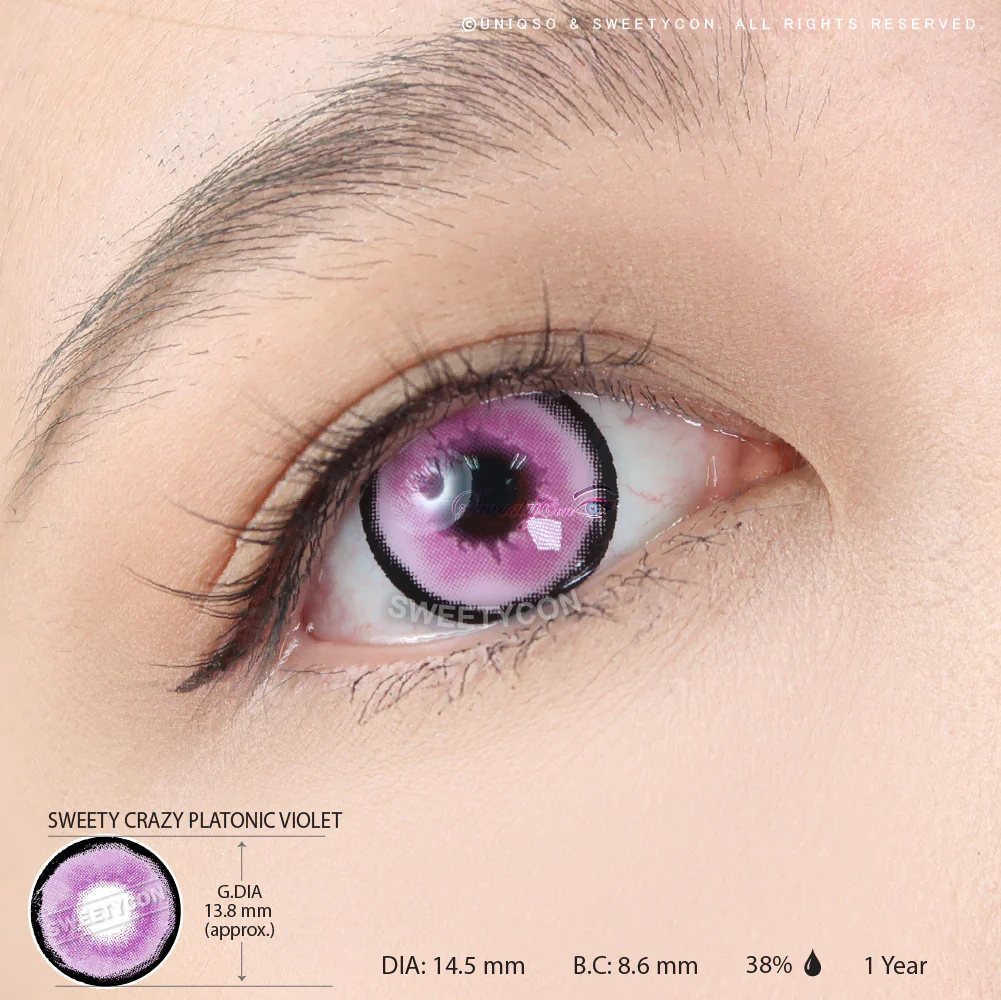 Sweety Crazy Platonic Violet (1 lens/pack) - Image 3