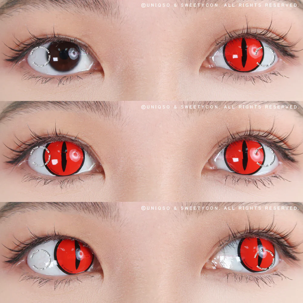 Sweety Crazy Red Demon Eye / Cat Eye (1 lens/pack) - Image 2