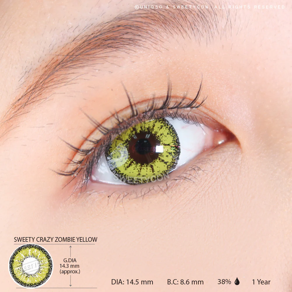 Sweety Crazy Zombie Yellow (1 lens/pack) - Image 3