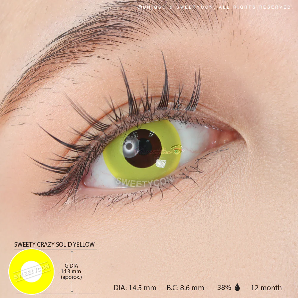 Sweety Crazy Solid Yellow (1 lens/pack) - Image 3