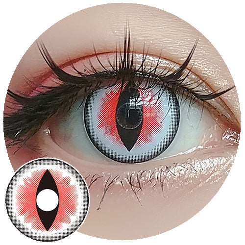 Sweety Crazy Sexy Cat Eye Red (1 lens/pack)
