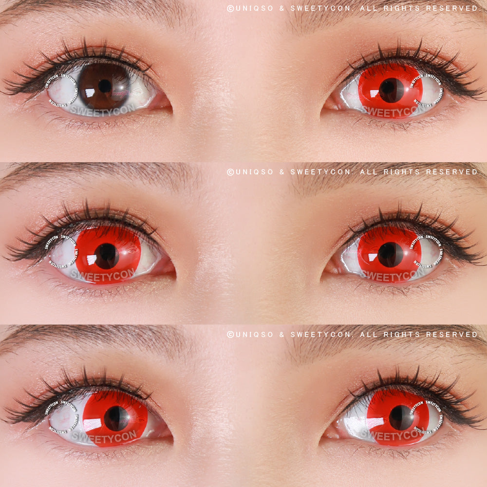 Sweety Crazy UV Glow Red (1 lens/pack) - Image 2