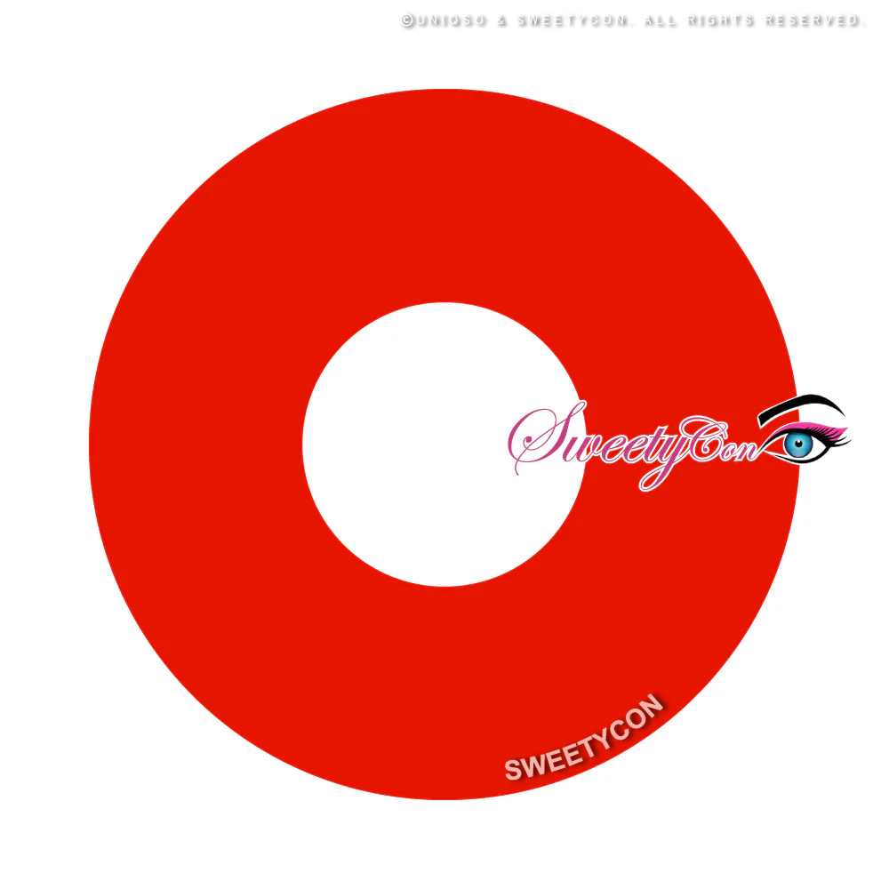 Sweety Crazy UV Glow Red (1 lens/pack) - Image 6