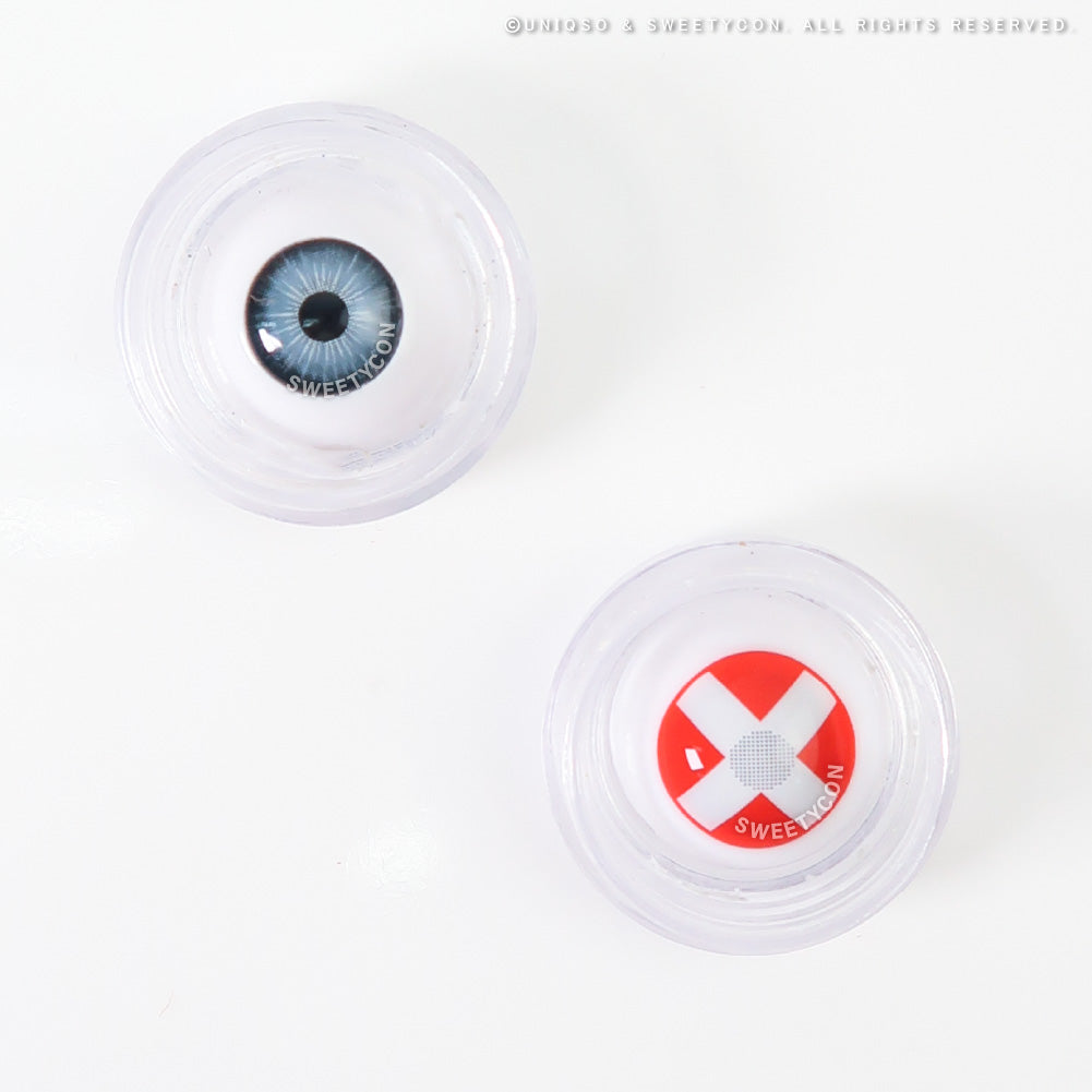 Sweety Crazy White Cross Red Eye (1 lens/pack) - Image 4