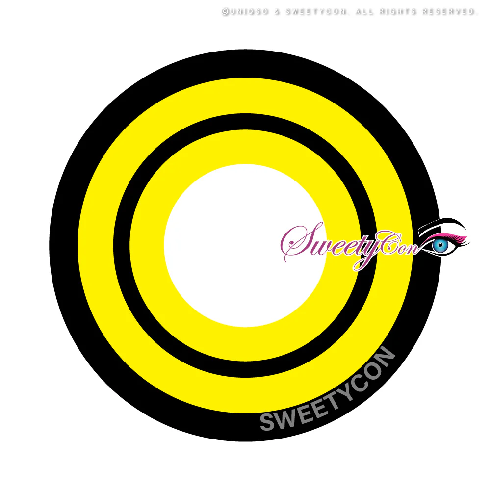 Sweety Crazy Yellow Rings V3 (1 lens/pack) - Image 7