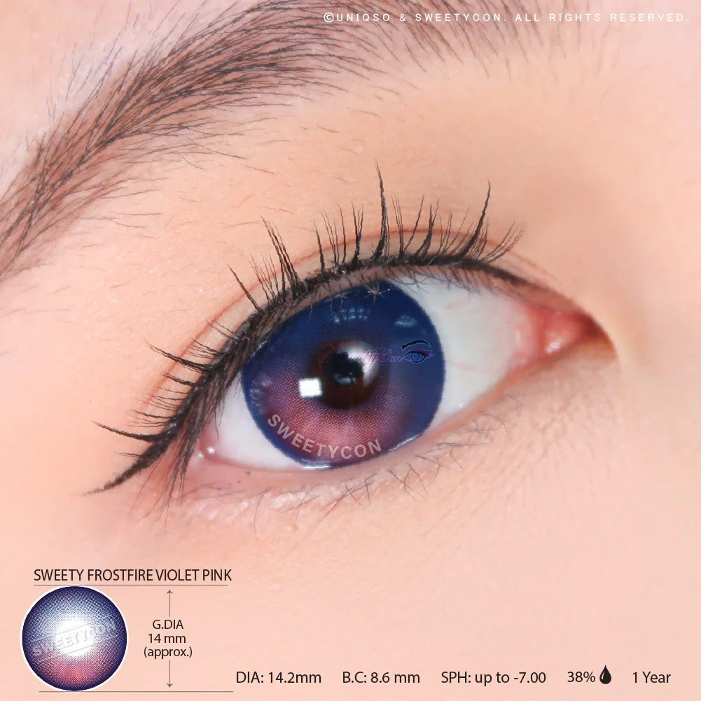 Sweety Frostfire Violet Pink (1 lens/pack) - Image 3