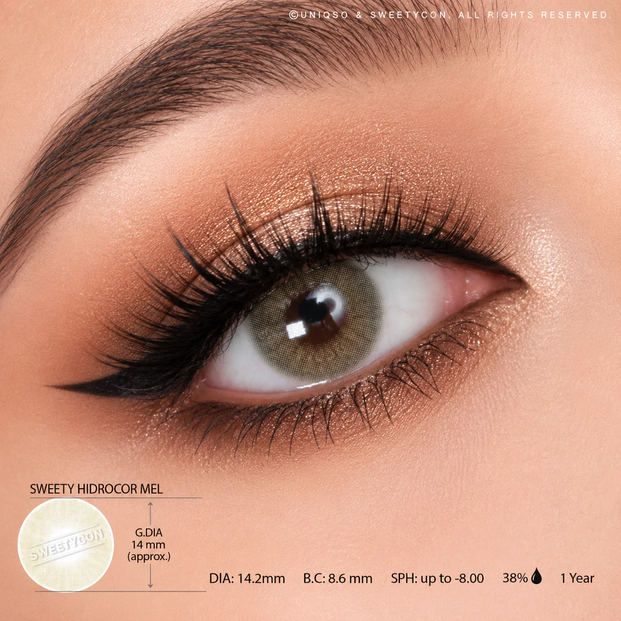 Sweety Hidrocor Mel (1 lens/pack) - Image 3