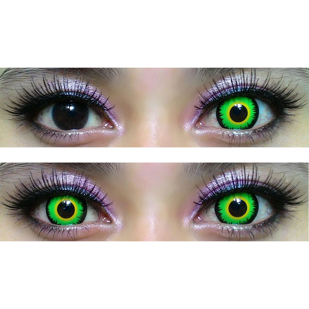 Kazzue Crazy Lens with Power - Green Werewolf (1 lens/pack) - Image 2