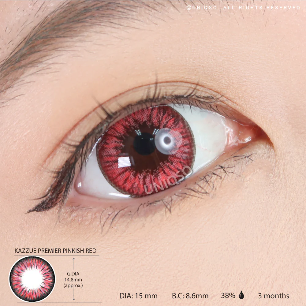 Kazzue Premier Pinkish Red (1 lens/pack) - Image 3