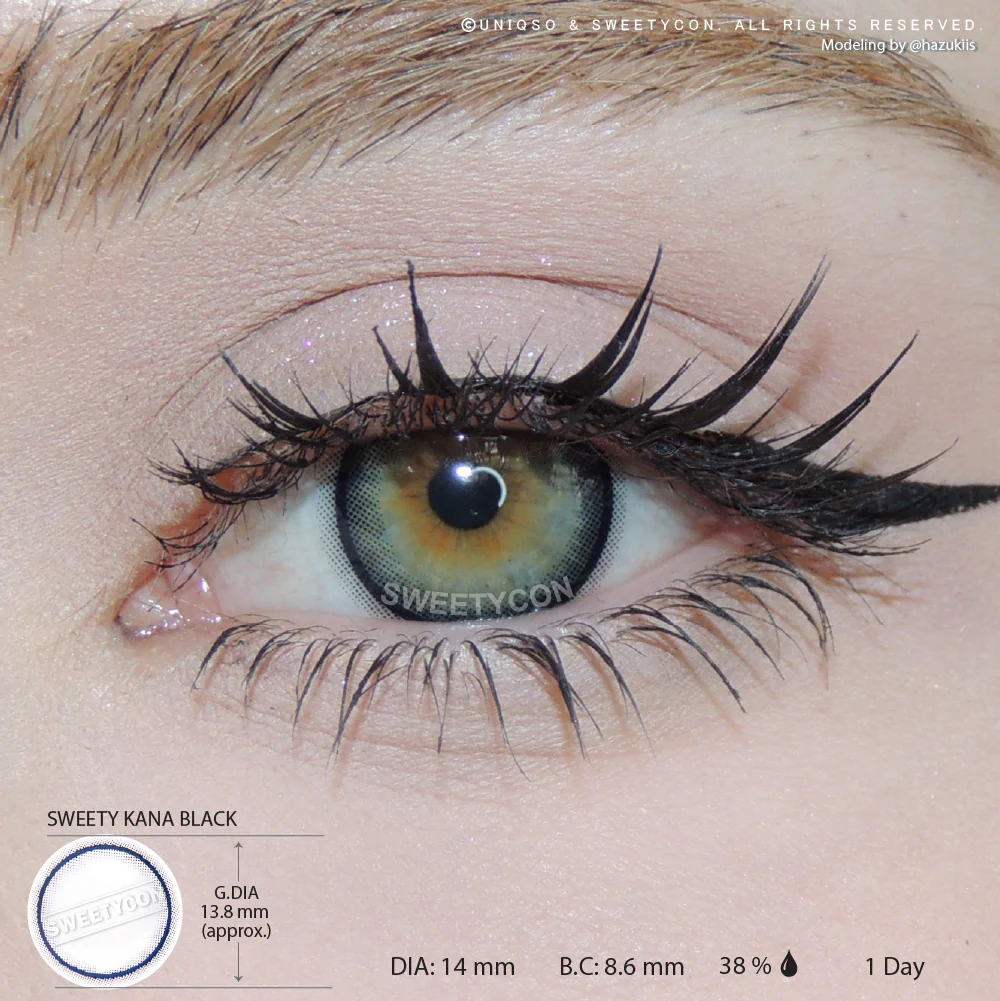 1 Day Sweety Kana Black (2 lenses or 10 lenses/pack) - Image 3