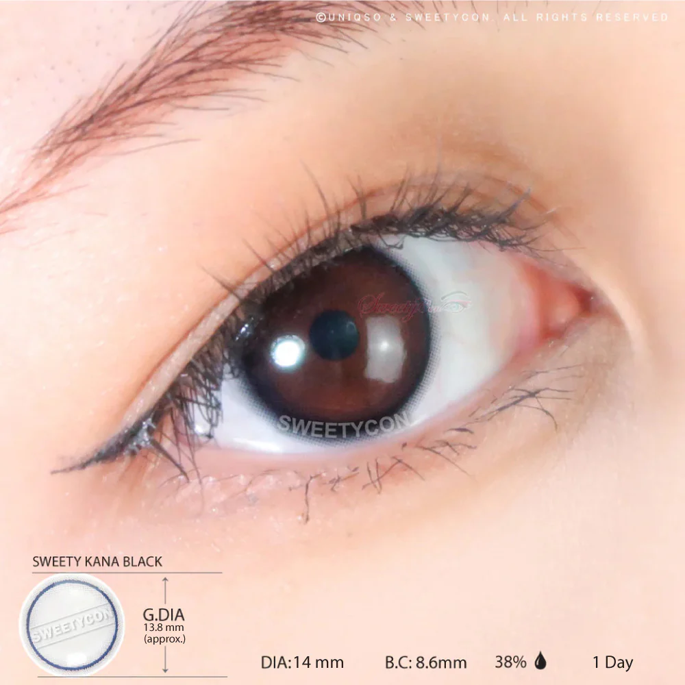 1 Day Sweety Kana Black (2 lenses or 10 lenses/pack) - Image 5