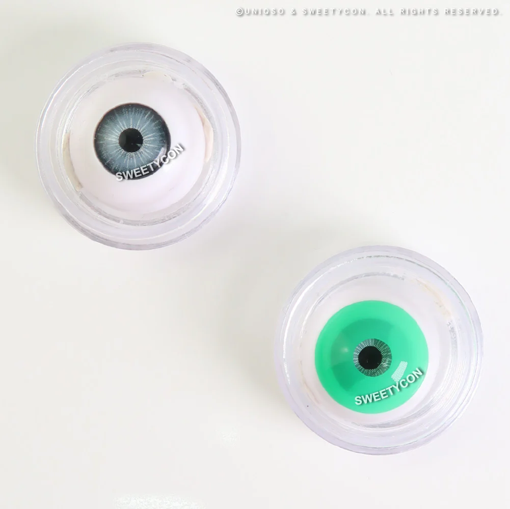 Sweety Mini Sclera UV Glow Green (1 lens/pack) - Image 6