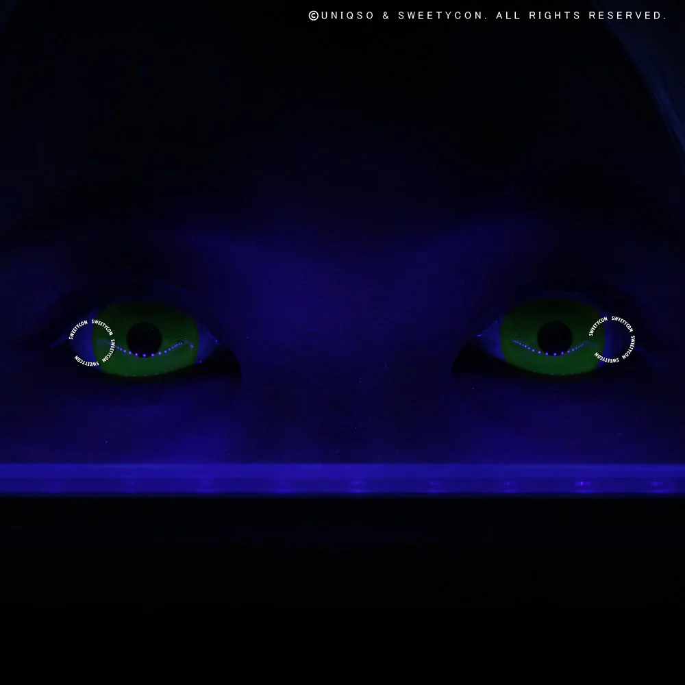 Sweety Mini Sclera UV Glow Yellow (1 lens/pack) - Image 3