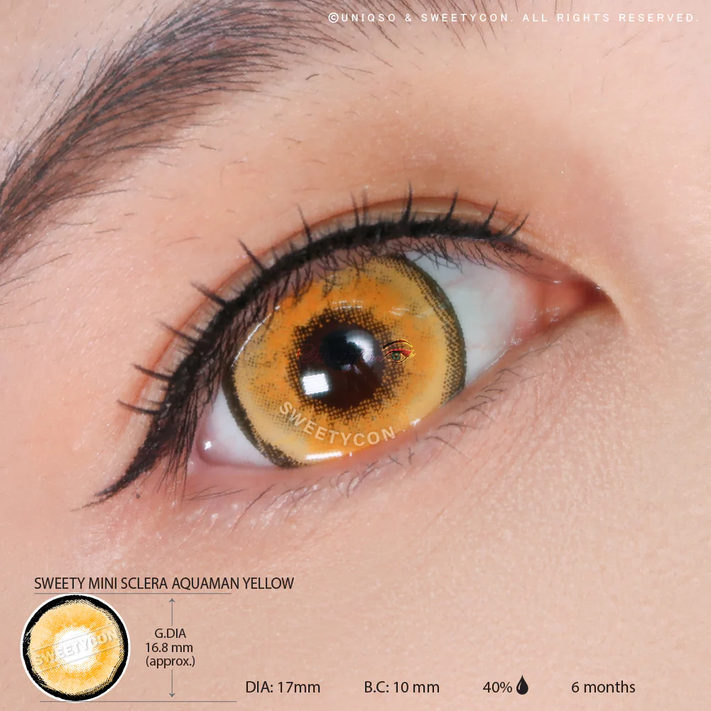 Sweety Mini Sclera Aquaman Yellow (1 lens/pack) - Image 3