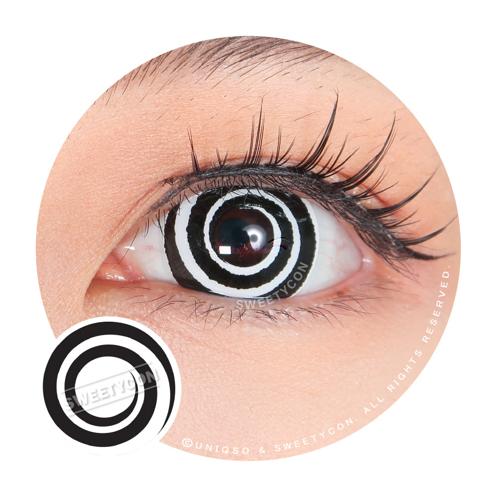 Sweety Mini Sclera Black Spiral (1 lens/pack)