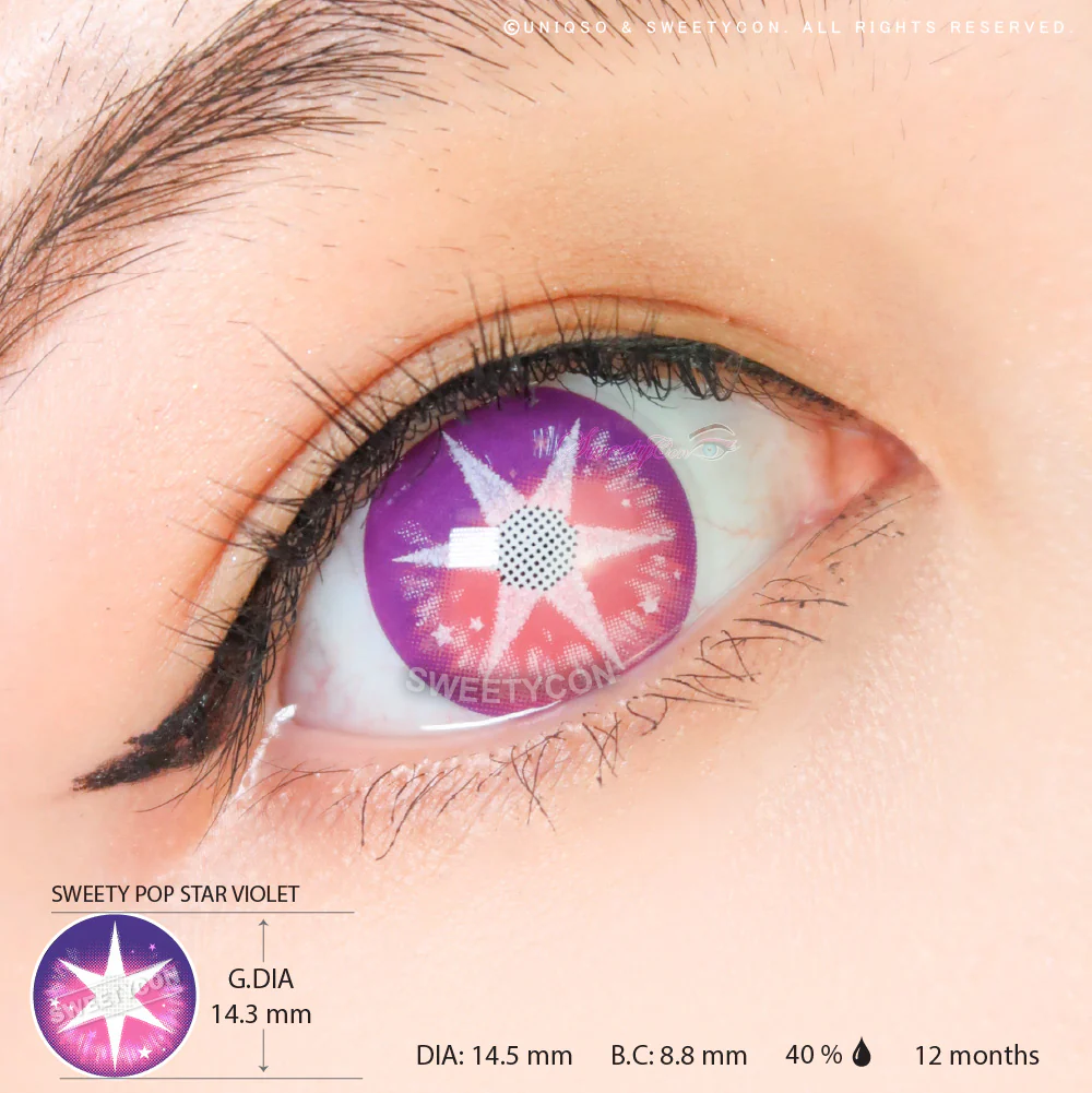 Sweety Pop Star Violet (1 lens/pack) - Image 2