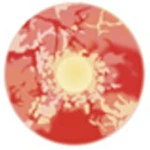 Sweety Red Sclera Contacts Zombie (1 lens/pack) - Image 3