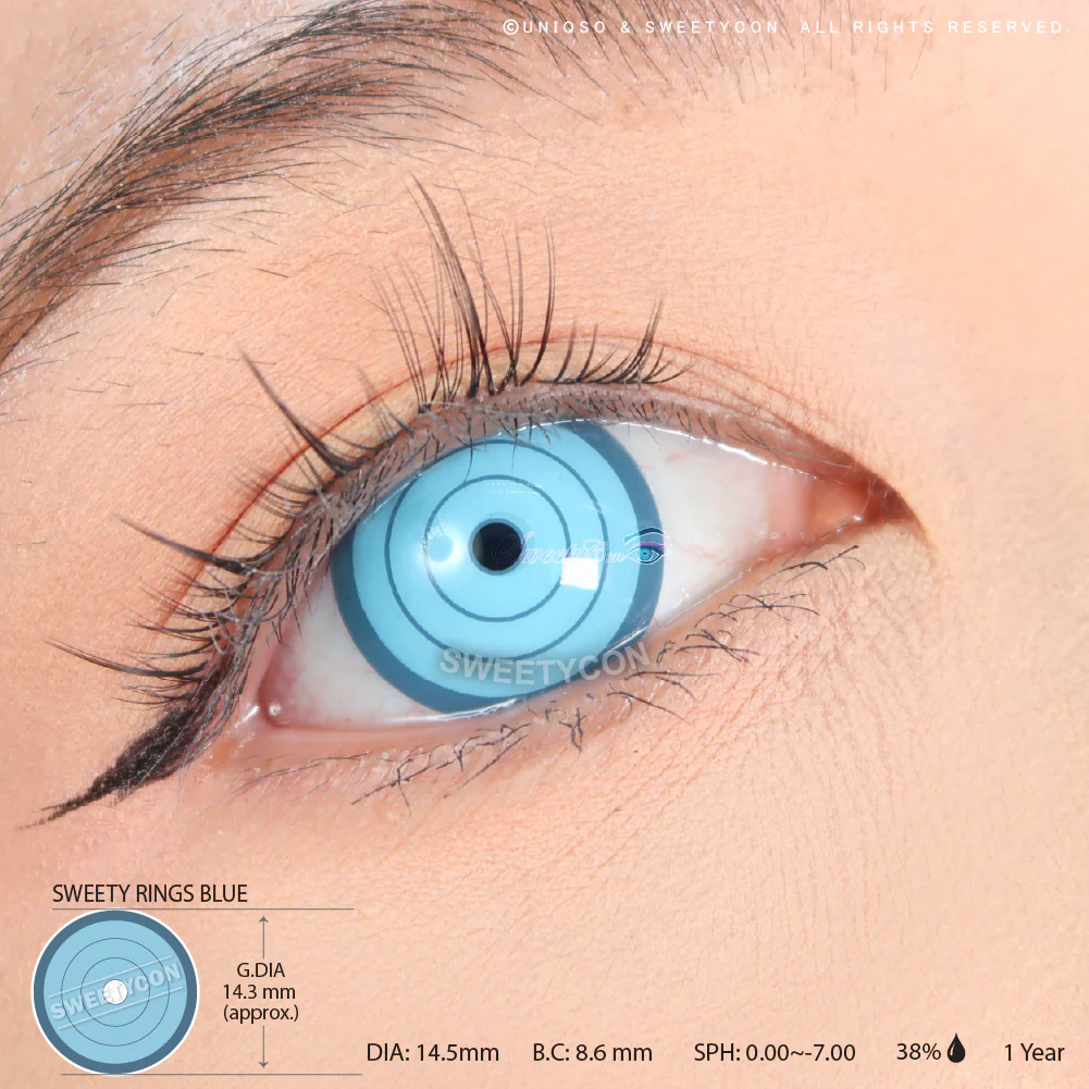 Sweety Crazy Rings Blue (1 lens/pack) - Image 3
