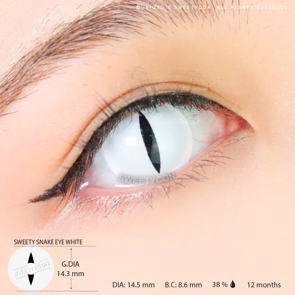 Sweety Snake Eye White (1 lens/pack) - Image 3
