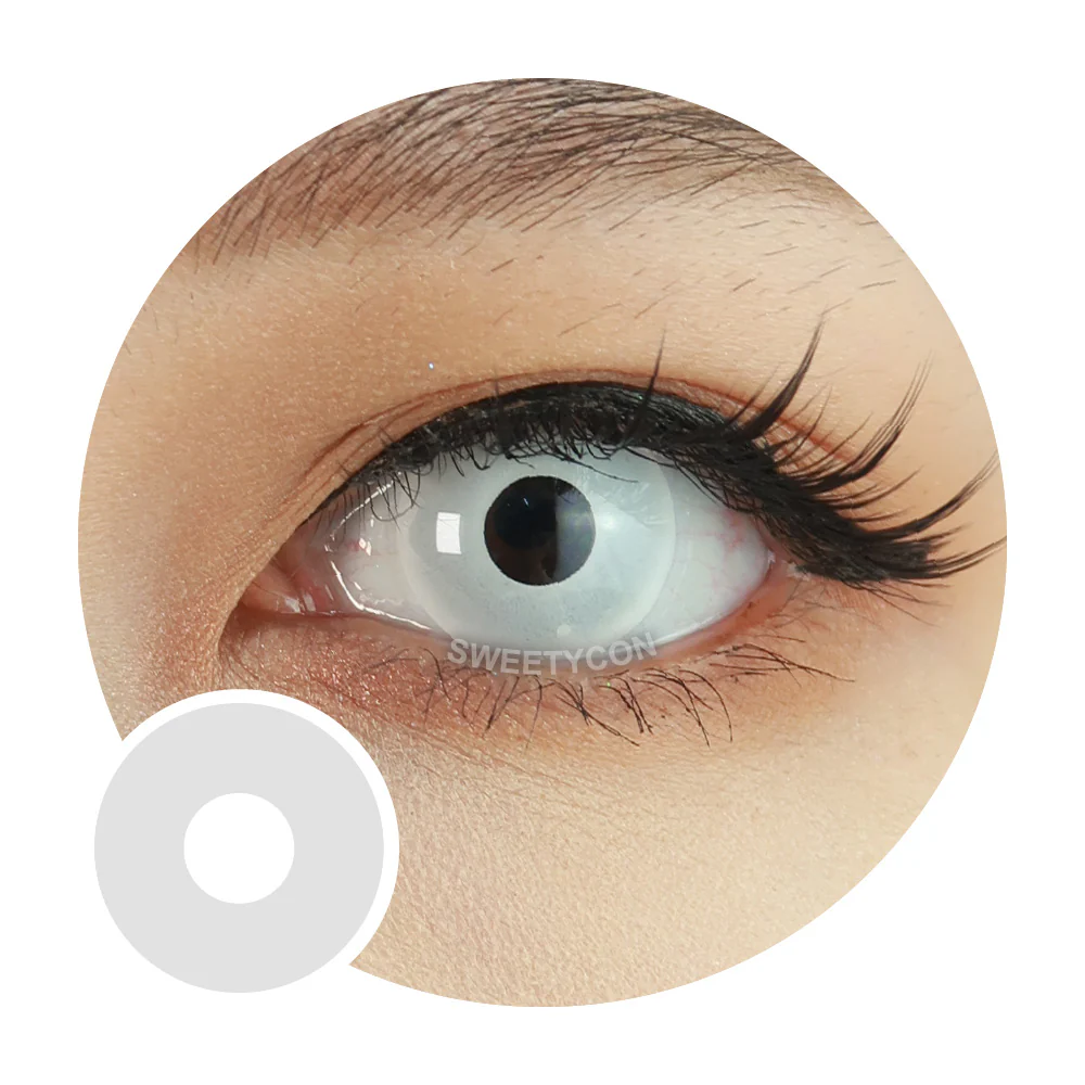 Sweety Crazy UV Glow White (1 lens/pack)